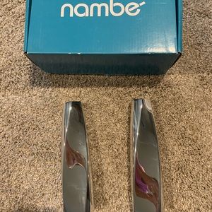 Nambe candlestick holders